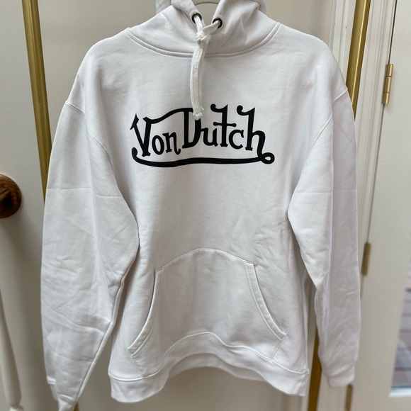 Von Dutch White Hoodie New - Picture 1 of 4